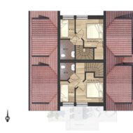 Spitzboden Doppelhaus