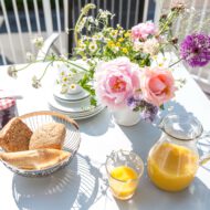 sonnig frühstücken